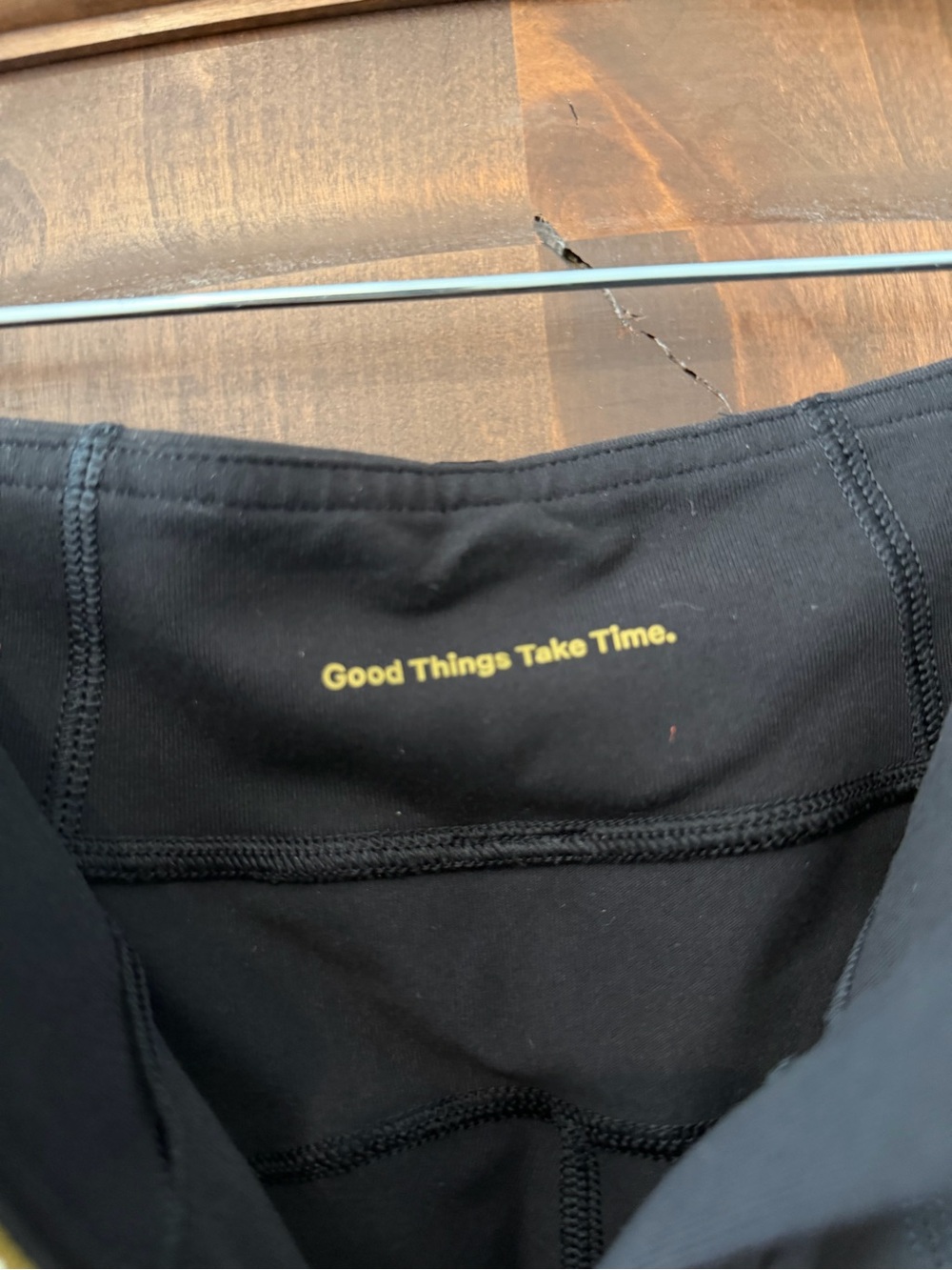 lululemon size 2  Black Flared Leggings with Gold Zip - Picture 2 of 3